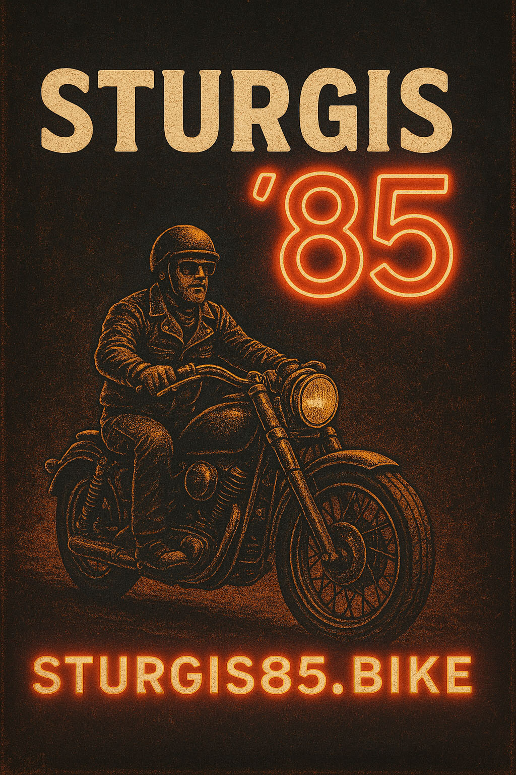 Sturgis 86 — bikes rolling into the Black Hills